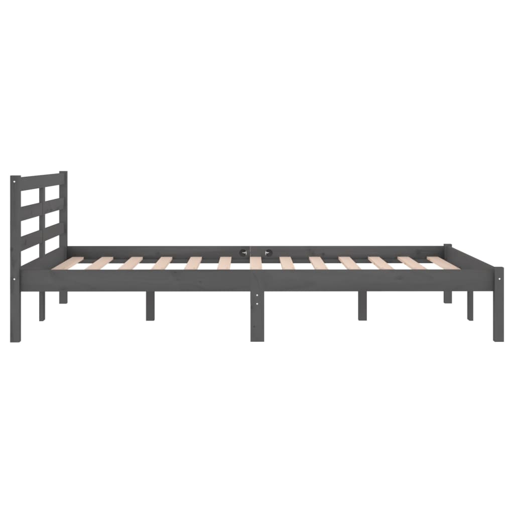 Day Bed Solid Wood Pine 120X200 Cm Small Double Grey