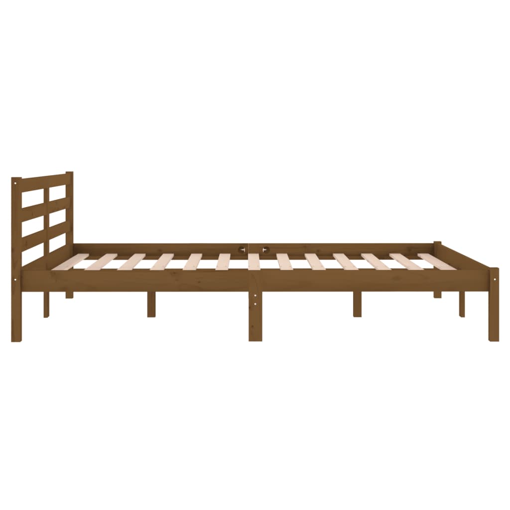 Day Bed Solid Wood Pine 140X200 Cm Double Honey Brown