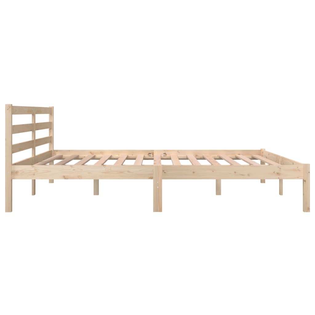 Bed Frame Solid Wood Pine 180X200 Cm Super King Size