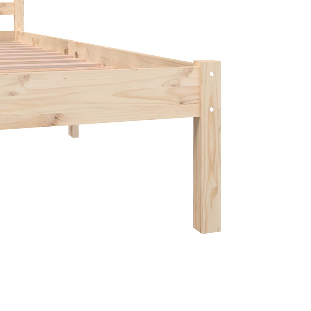 Bed Frame Solid Wood Pine 180X200 Cm Super King Size
