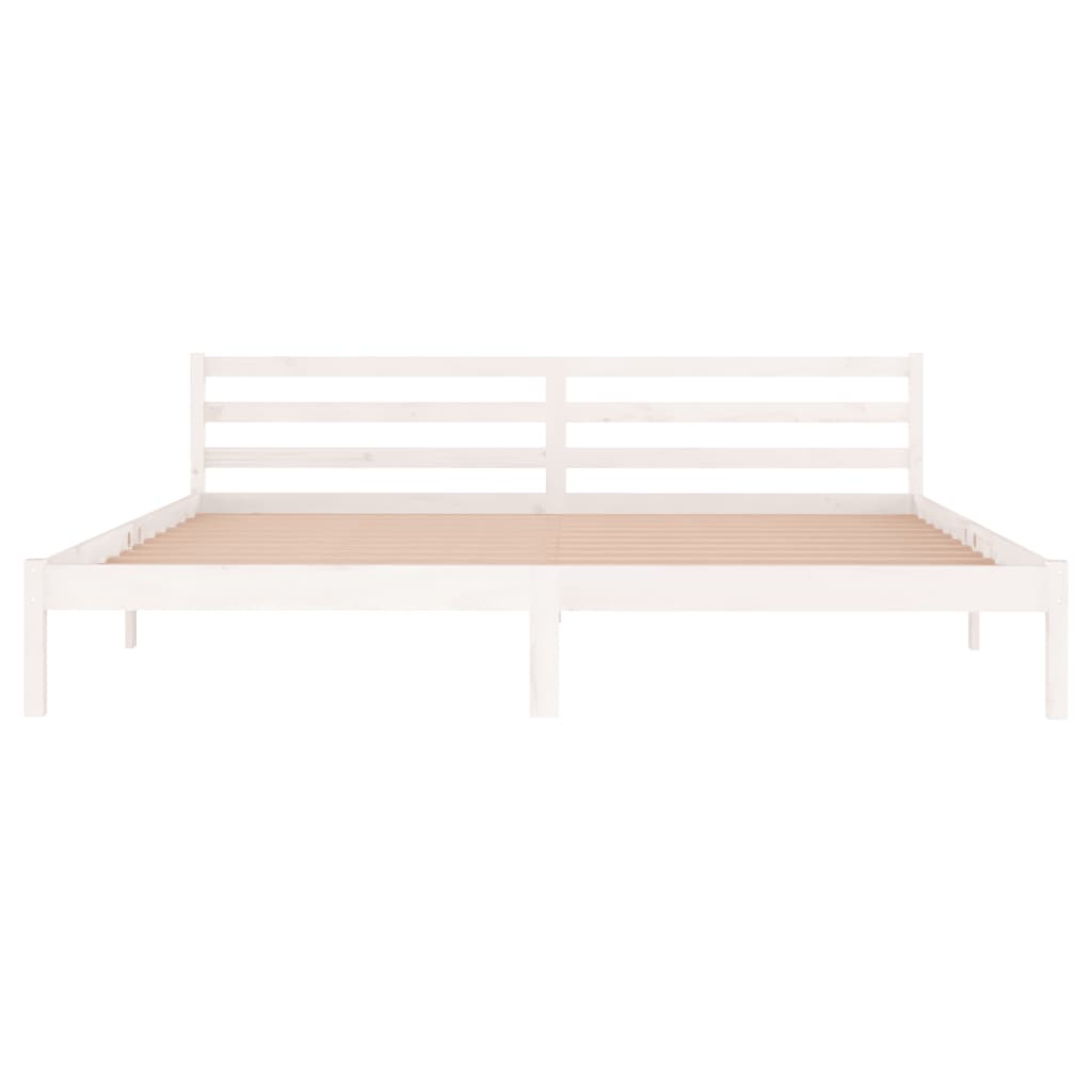 Day Bed Solid Wood Pine 200X200 Cm Super King White