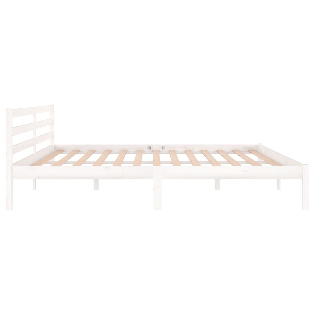 Day Bed Solid Wood Pine 200X200 Cm Super King White