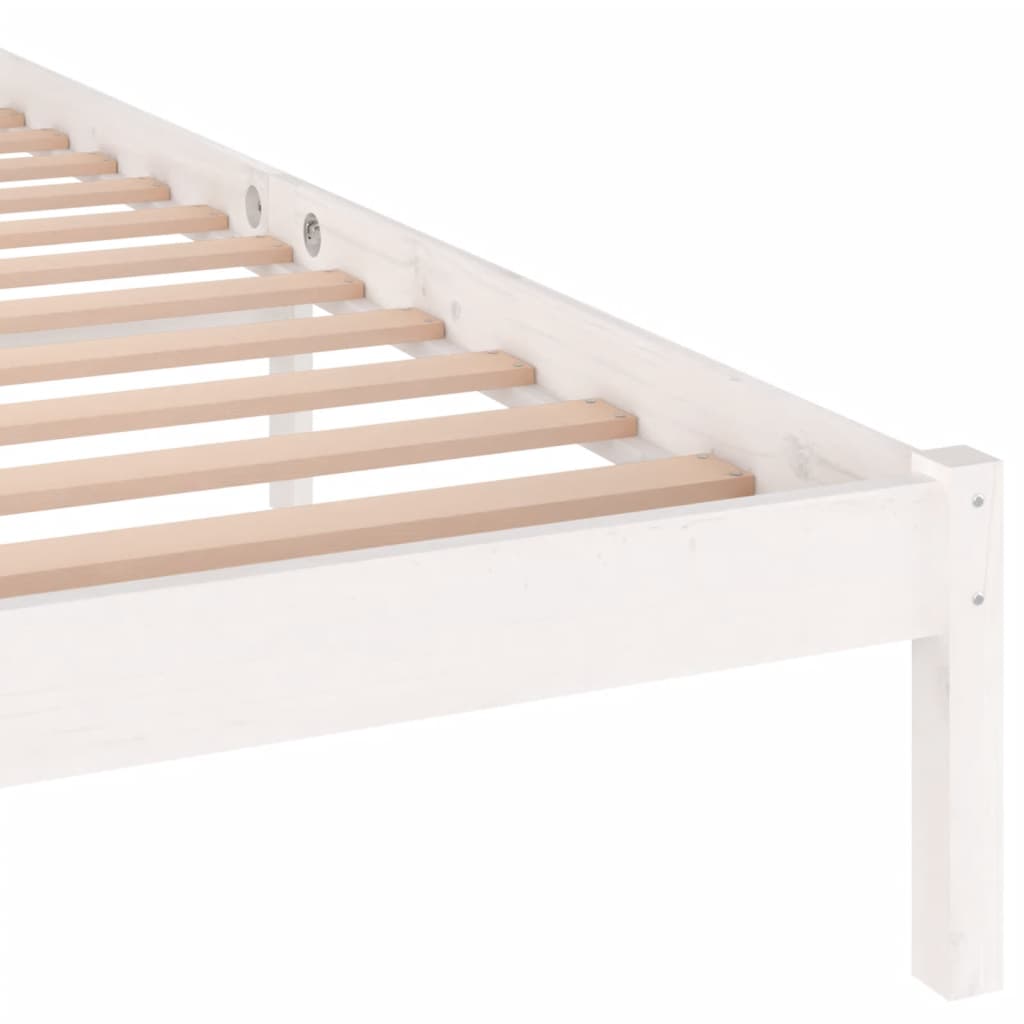 Day Bed Solid Wood Pine 200X200 Cm Super King White