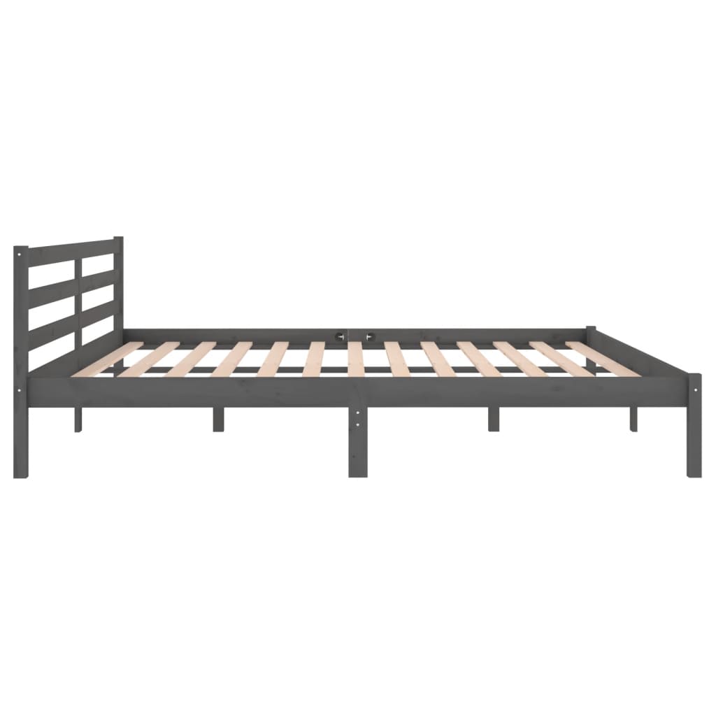 Day Bed Solid Wood Pine 200X200 Cm Super King Grey