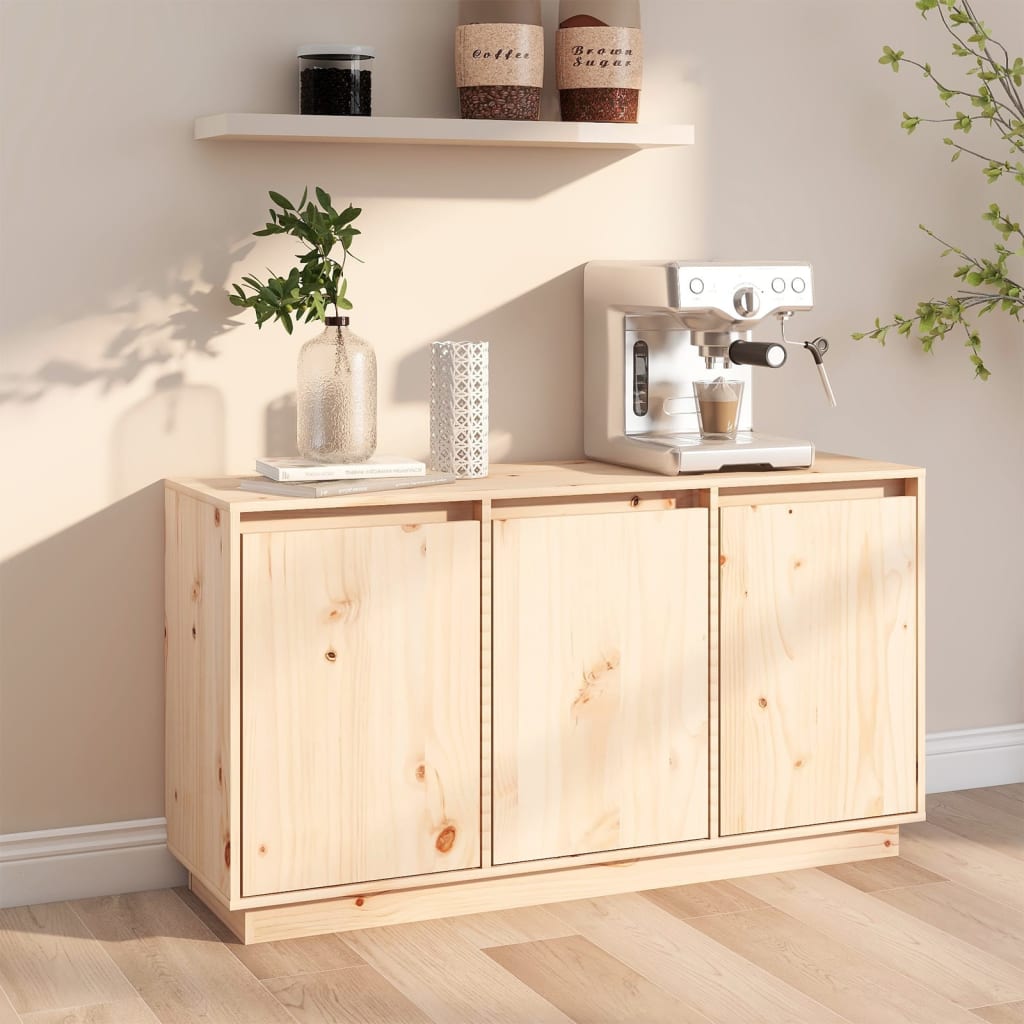 Sideboard 111X34X60 Cm Solid Wood Pine