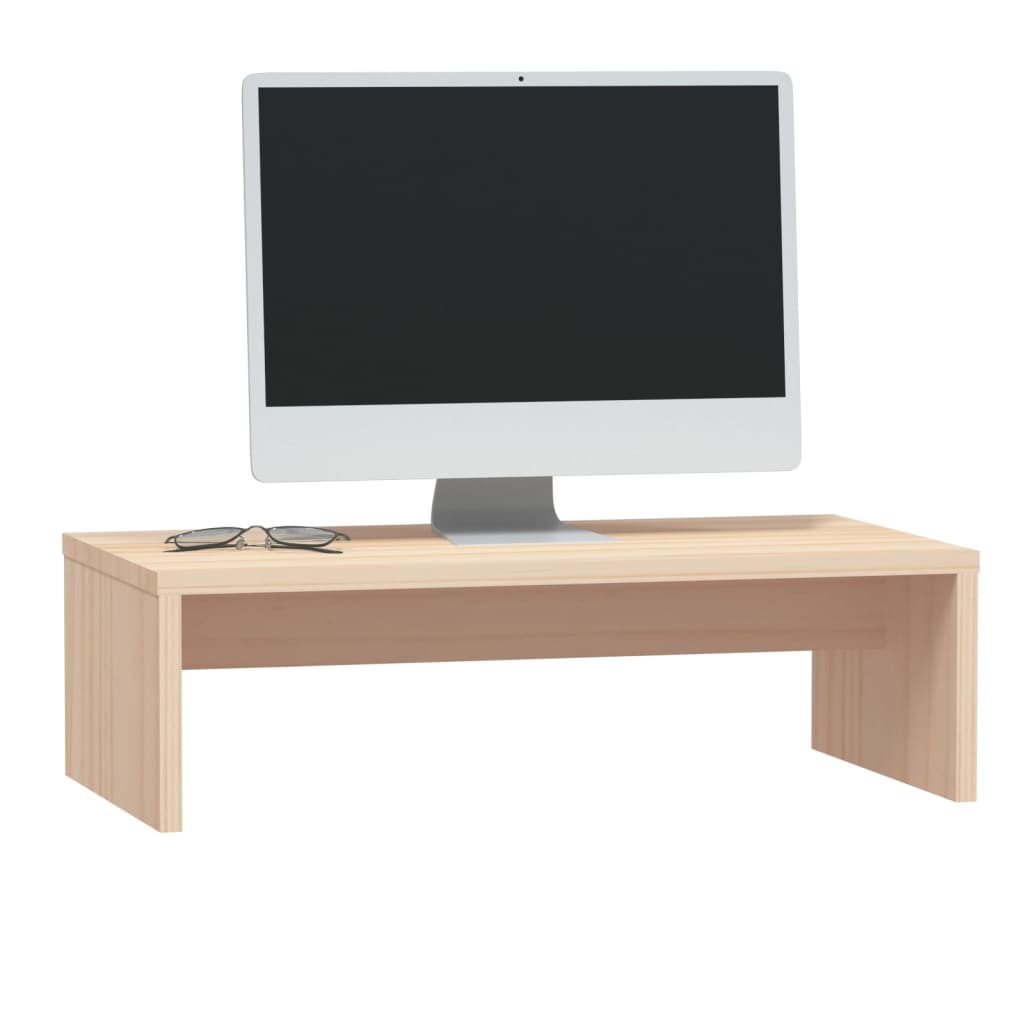 Monitor Stand 50X27X15 Cm Solid Wood Pine