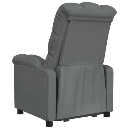 Recliner Chair Dark Grey Fabric