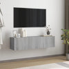 Tv Wall Cabinet Grey Sonoma 120X30X30 Cm Engineered Wood