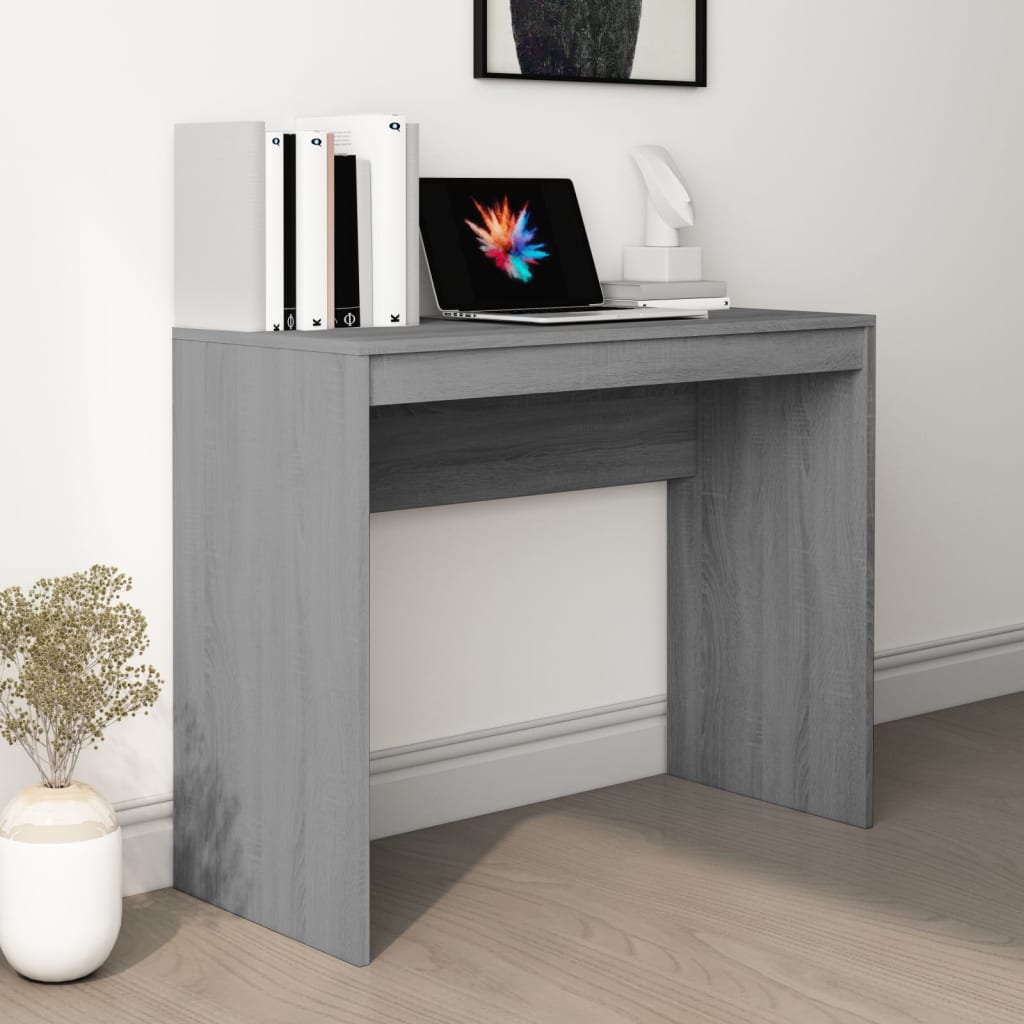 Desk Grey Sonoma 90X40X72 Cm Engineered Wood