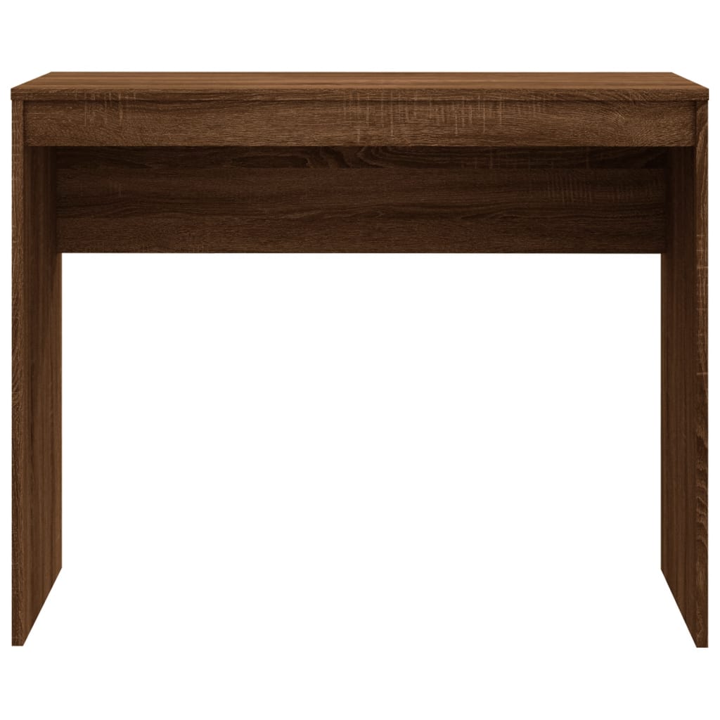 Desk Brown Oak 90X40X72 Cm Engineered Wood