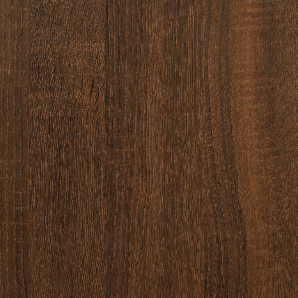 Desk Brown Oak 90X40X72 Cm Engineered Wood