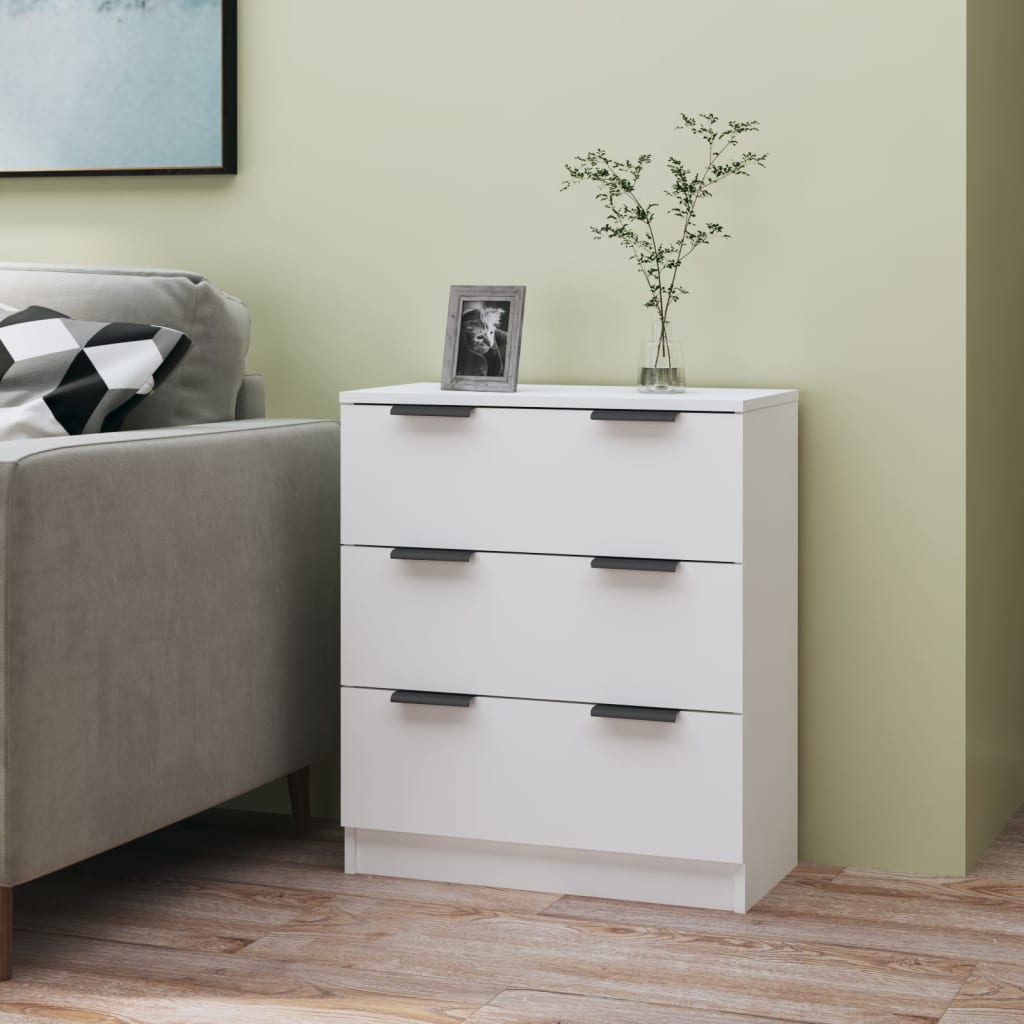 Sideboard White 60X30X70 Cm Engineered Wood