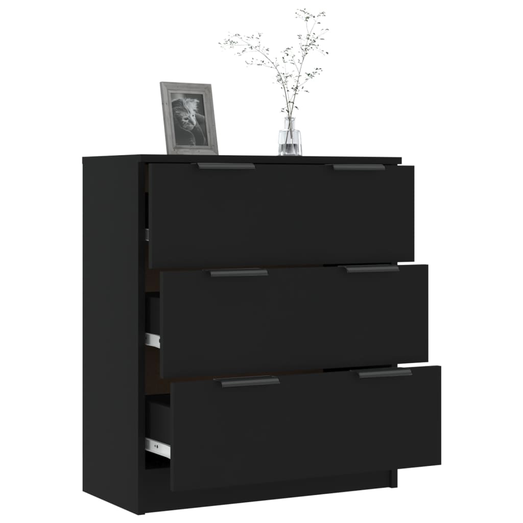 Sideboard Black 60X30X70 Cm Engineered Wood