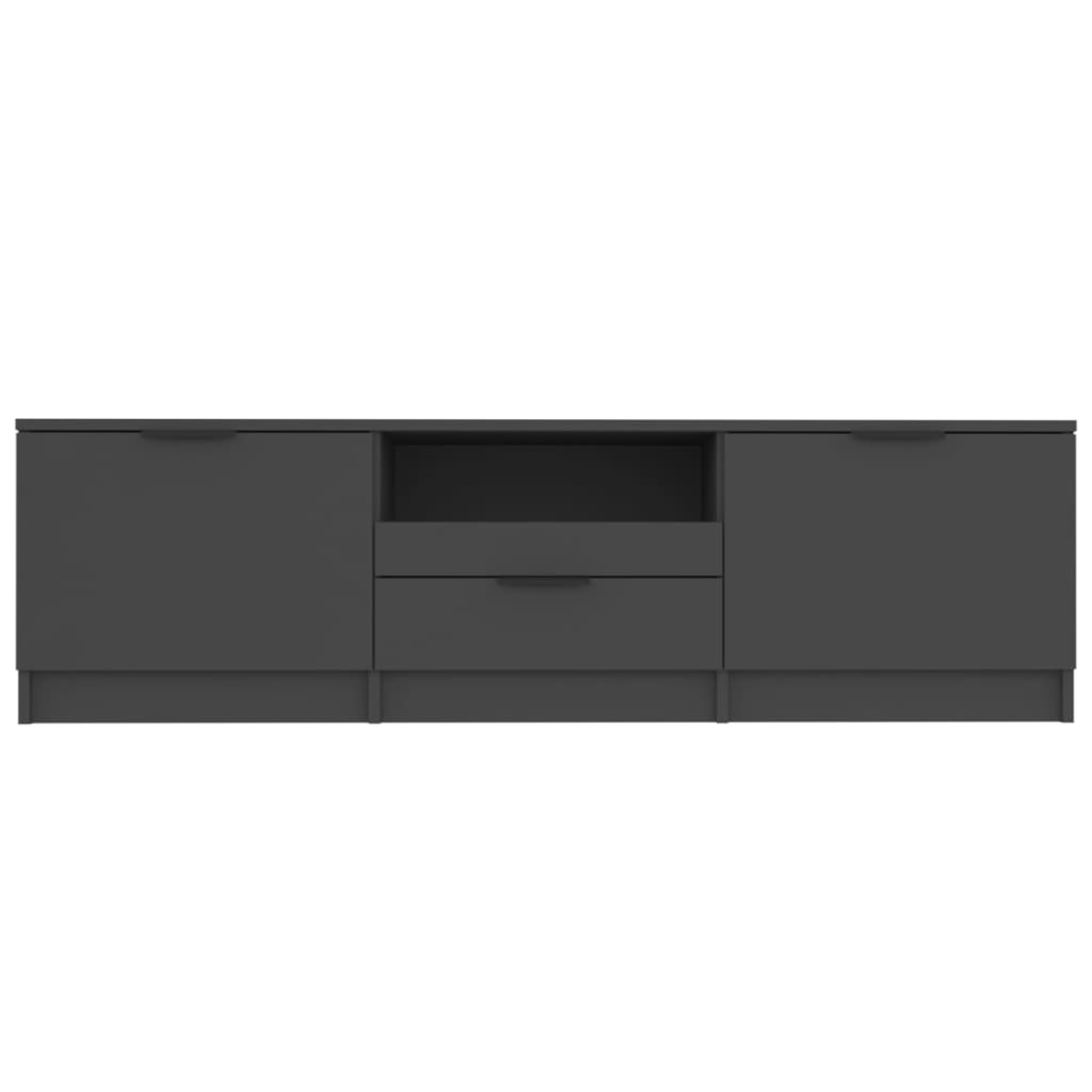 Tv Cabinet Black 140X35X40 Cm Engineered Wood