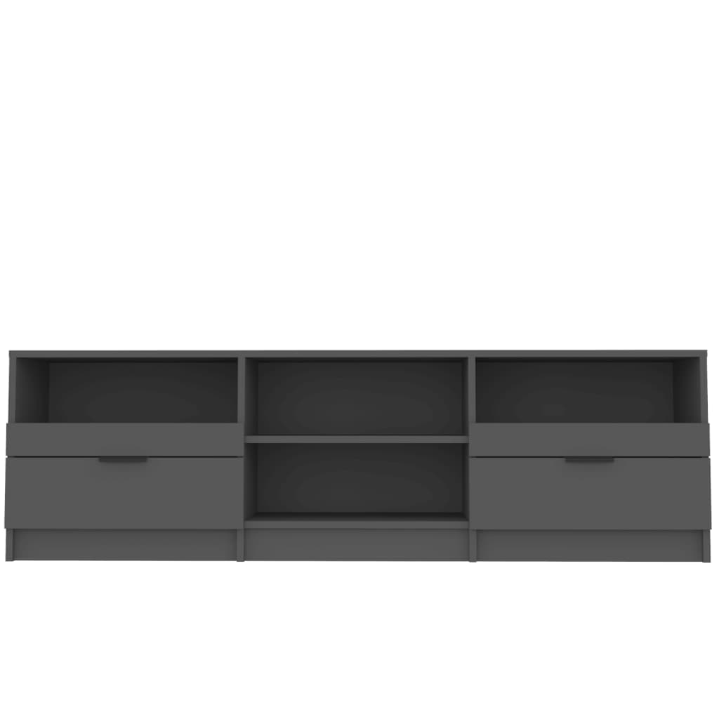 Tv Cabinet Black 150X33.5X45 Cm Engineered Wood