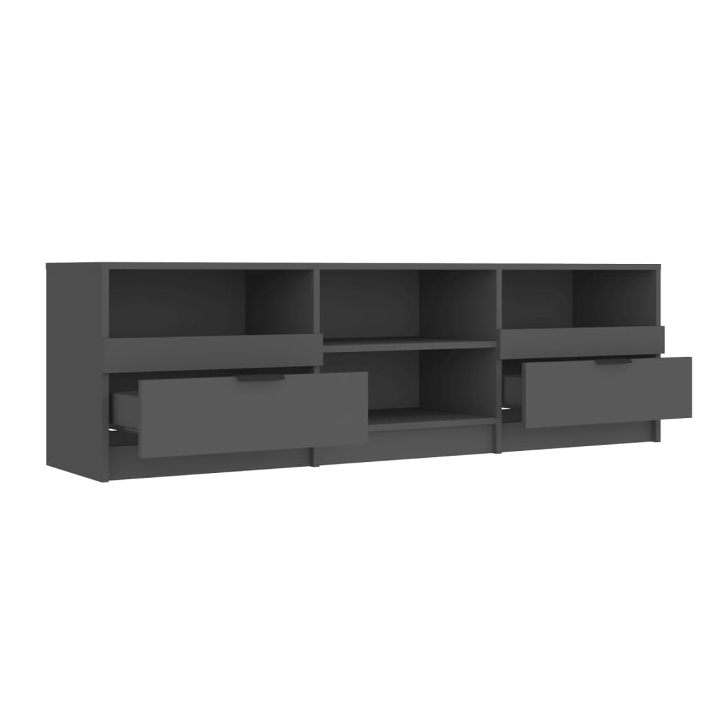 Tv Cabinet Black 150X33.5X45 Cm Engineered Wood