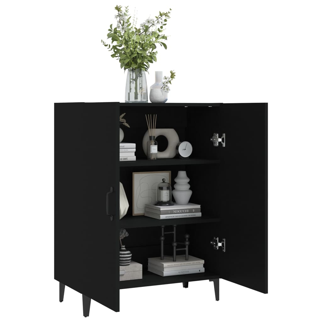 Sideboard Black 70X34X90 Cm Engineered Wood