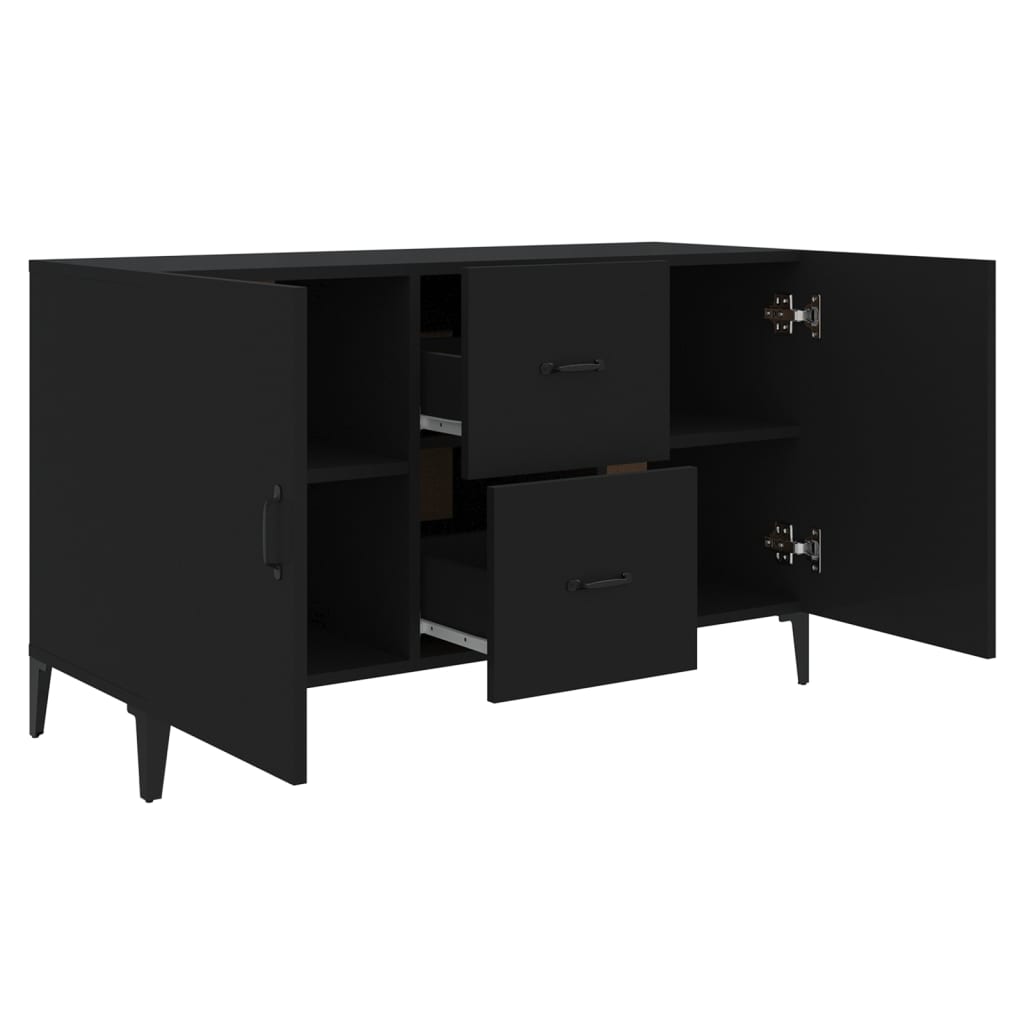 Sideboard Black 100X36X60 Cm Engineered Wood