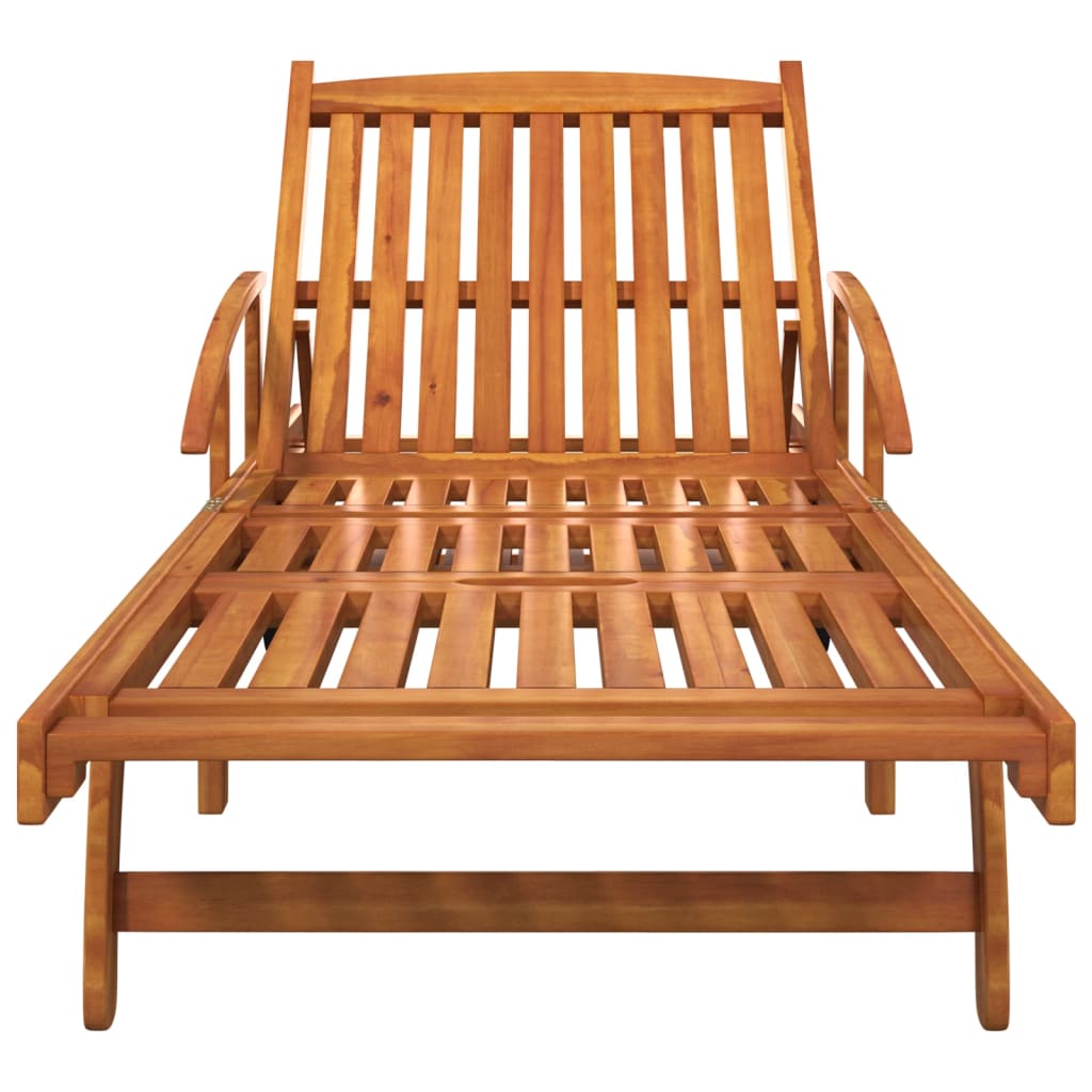 Sun Loungers 2 Pcs Solid Wood Acacia