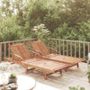 Sun Loungers 2 Pcs Solid Wood Acacia