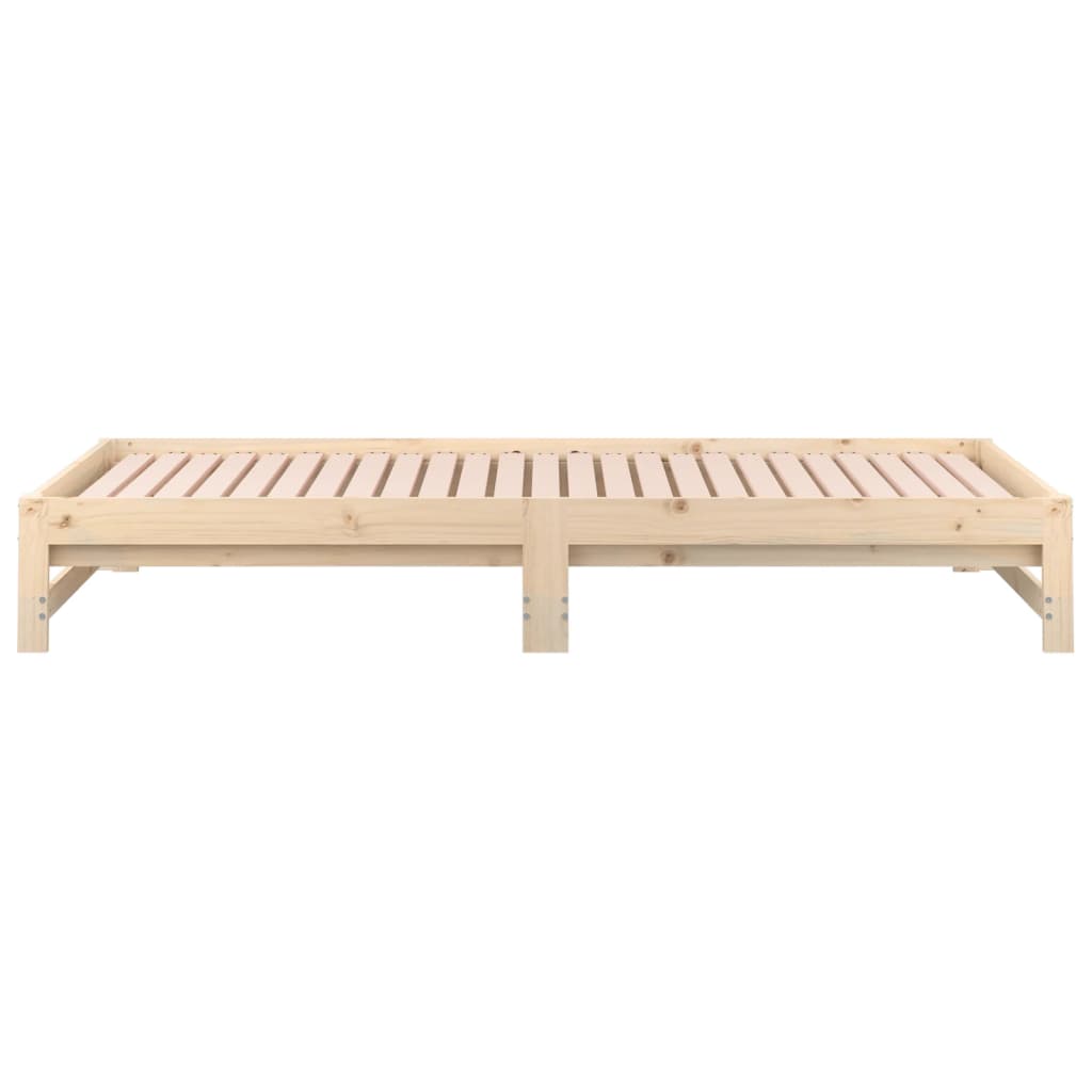 Pull-Out Day Bed 2X(90X200) Cm Solid Wood Pine