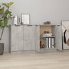 Sideboards 2 Pcs Concrete Grey 60X30X70 Cm Engineered Wood