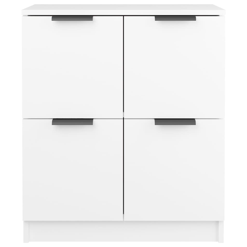 Sideboards 2 Pcs White 60X30X70 Cm Engineered Wood