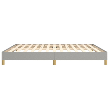 Bed Frame Light Grey 180X200 Cm Super King Fabric