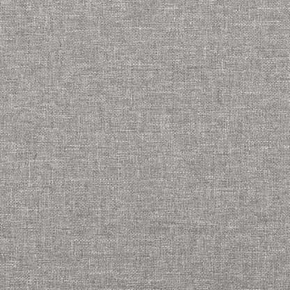 Bed Frame Light Grey 180X200 Cm Super King Fabric