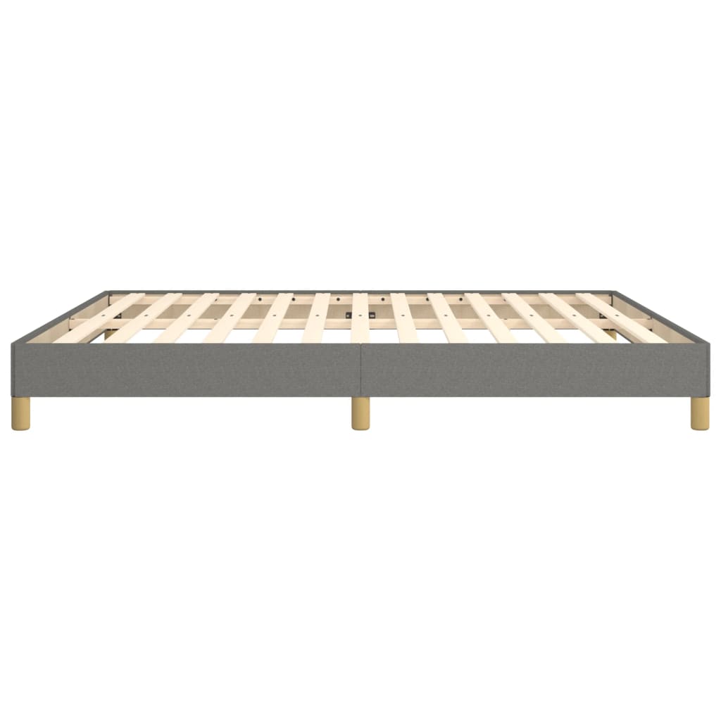 Bed Frame Dark Grey 180X200 Cm Super King Fabric