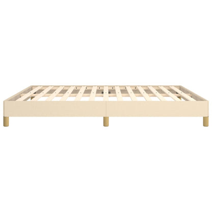 Bed Frame Cream 180X200 Cm Super King Fabric