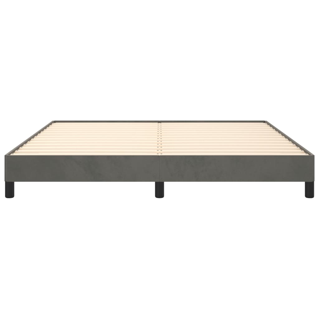 Bed Frame Dark Grey 180X200 Cm Super King Velvet