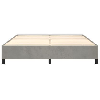 Bed Frame Light Grey 180X200 Cm Super King Velvet