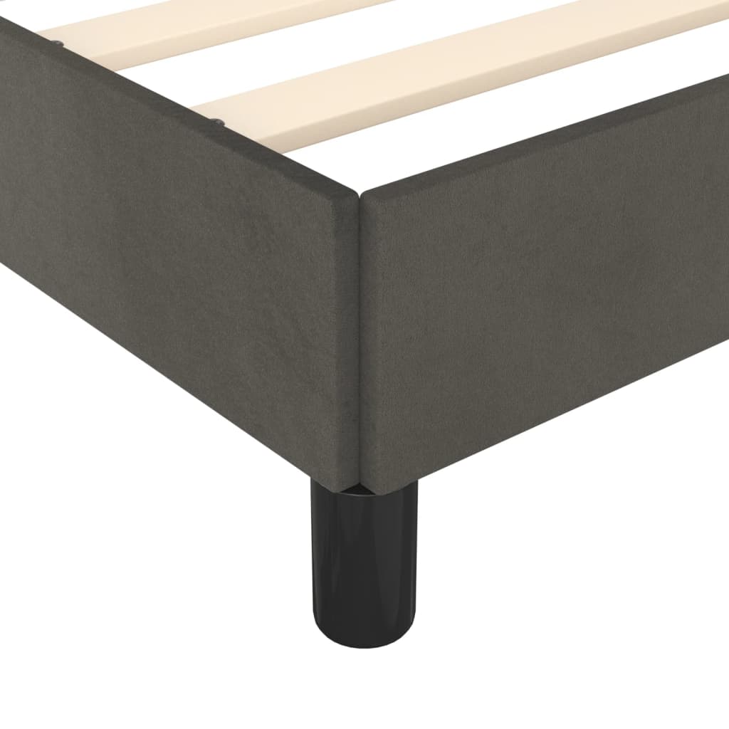 Bed Frame Dark Grey 180X200 Cm Super King Velvet