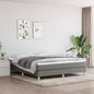 Bed Frame Dark Grey 180X200 Cm Super King Fabric