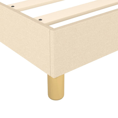 Bed Frame Cream 180X200 Cm Super King Fabric