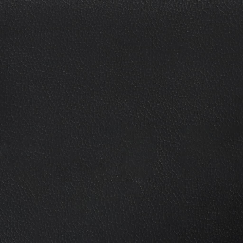 Bed Frame Black 180X200 Cm Super King Faux Leather