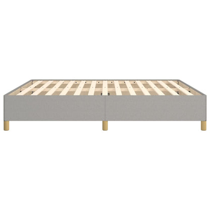 Bed Frame Light Grey 180X200 Cm Super King Fabric