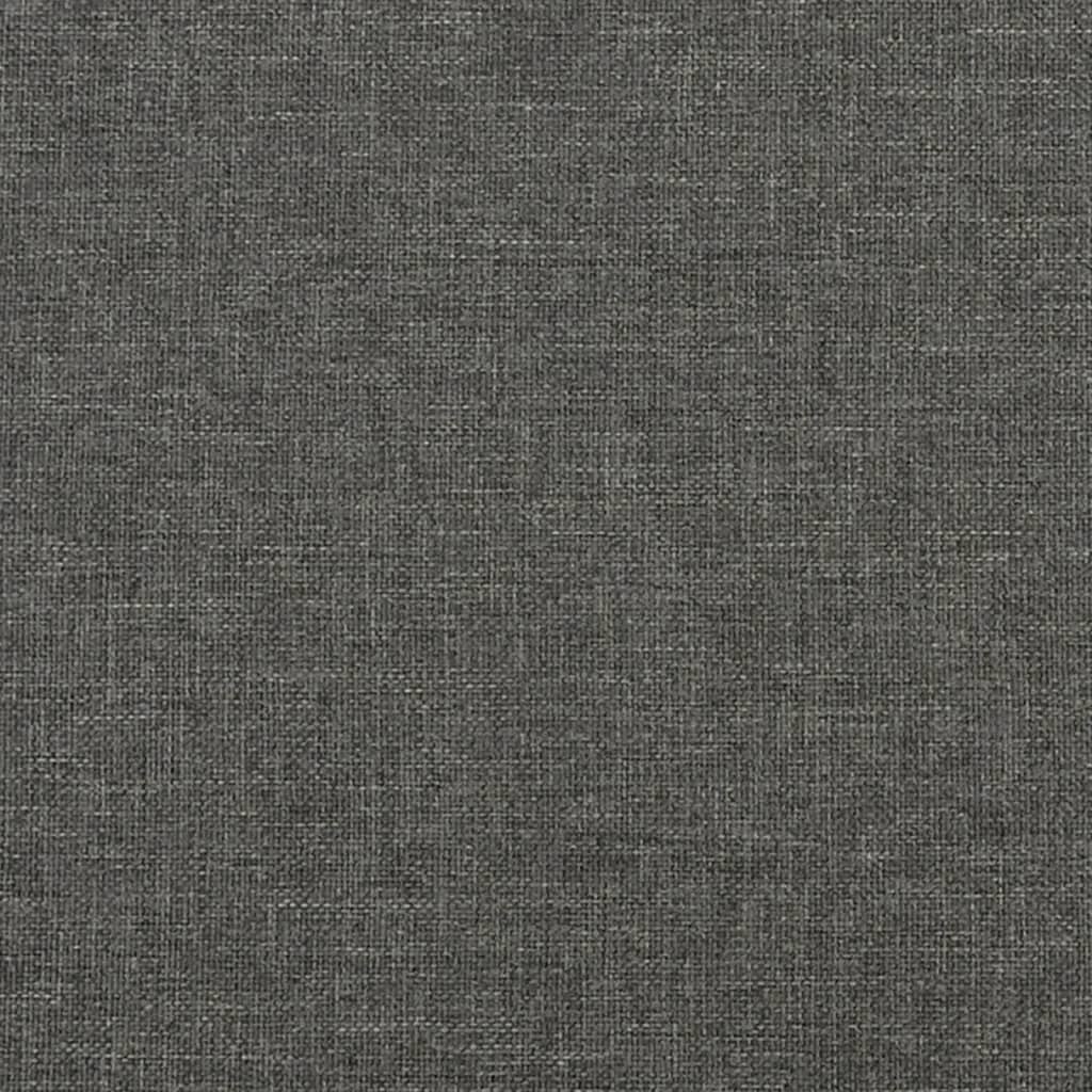 Bed Frame Dark Grey 180X200 Cm Super King Fabric