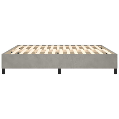 Bed Frame Light Grey 180X200 Cm Super King Velvet