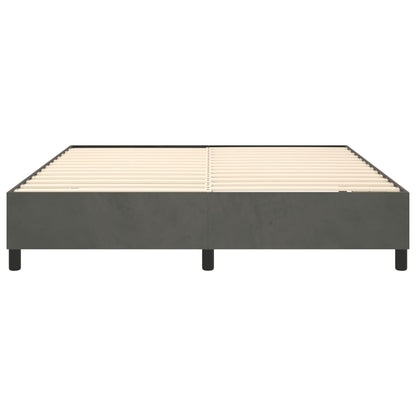 Bed Frame Dark Grey 180X200 Cm Super King Velvet