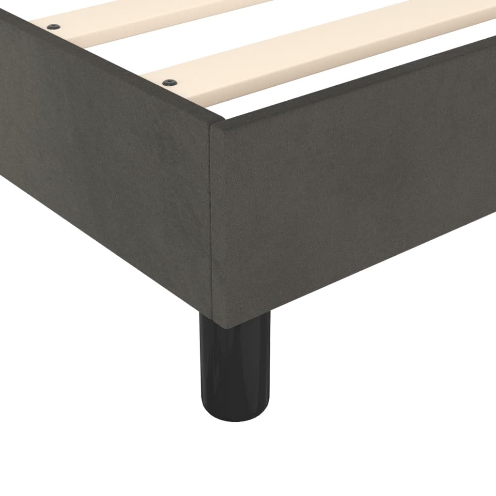 Bed Frame Dark Grey 180X200 Cm Super King Velvet