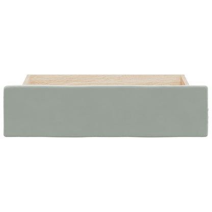 Bed Drawers 2 Pcs Light Grey Engineered Wood And Velvet
