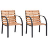 Garden Chairs 2 Pcs Solid Wood Fir