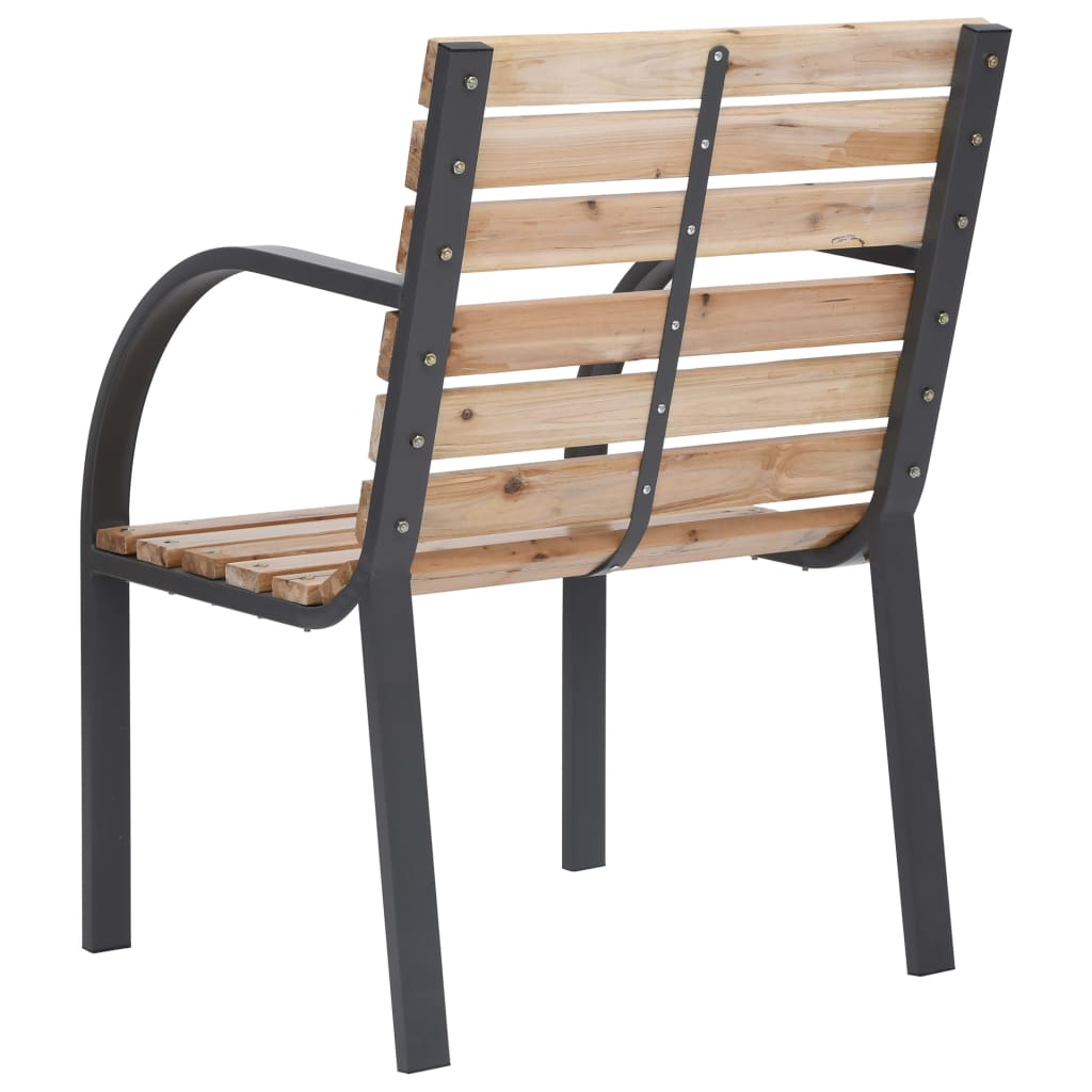 Garden Chairs 2 Pcs Solid Wood Fir