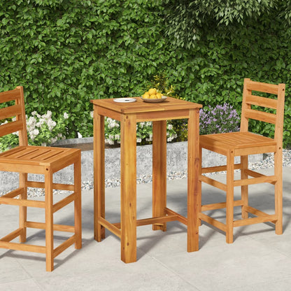 Garden Bar Table 60X60X105 Cm Solid Wood Acacia