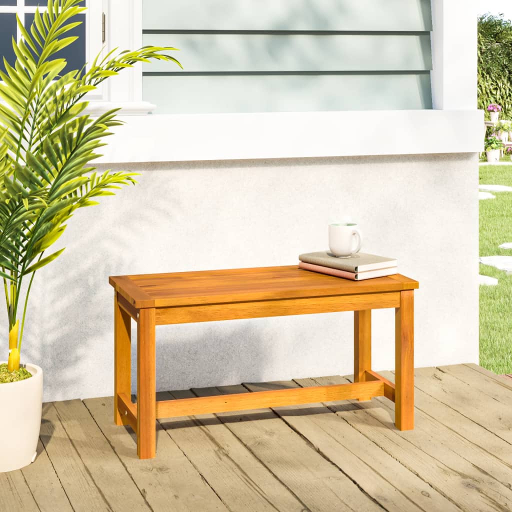 Garden Bench 80X35X45 Cm Solid Wood Acacia