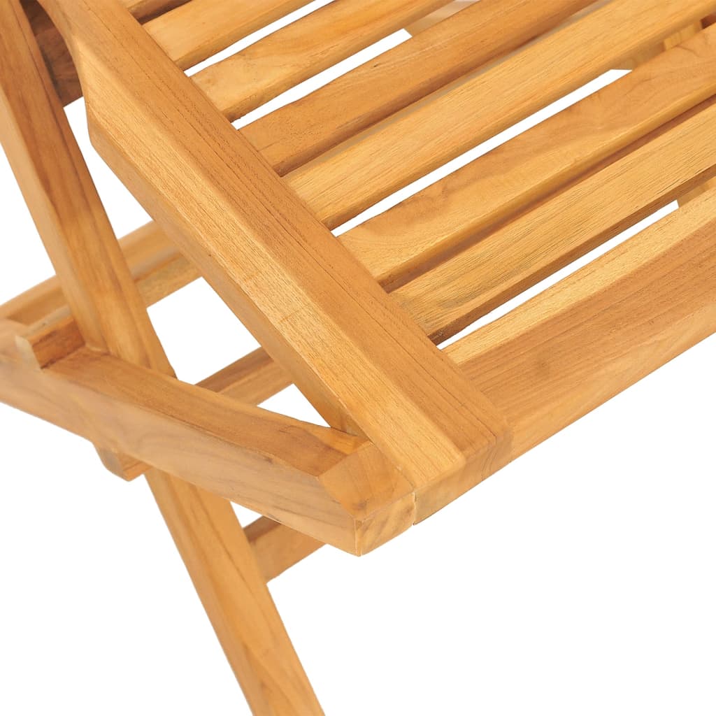 Folding Garden Chairs 2 Pcs 47X63X90 Cm Solid Wood Teak