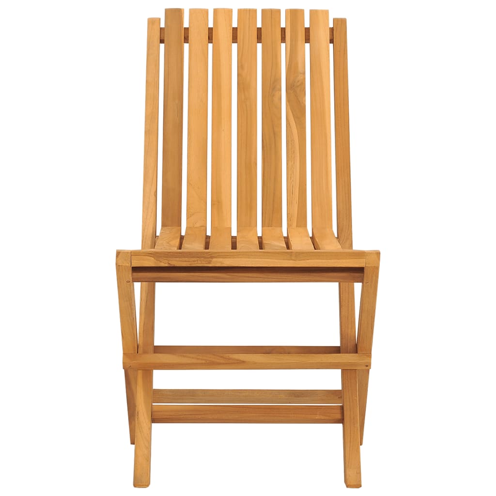 Folding Garden Chairs 2 Pcs 47X47X89 Cm Solid Wood Teak