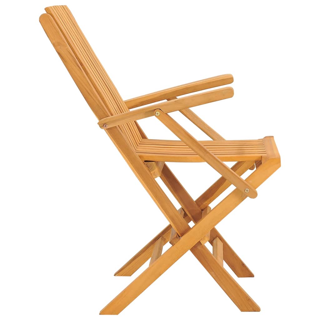 Folding Garden Chairs 2 Pcs 61X67X90 Cm Solid Wood Teak